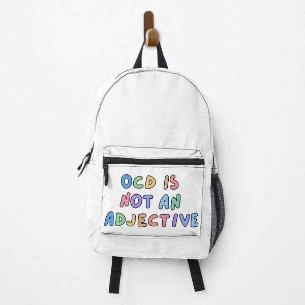 Item preview, OCD is not an adjectiive colourful text design | OCD awareness designed and sold by NeurodiverseTea.