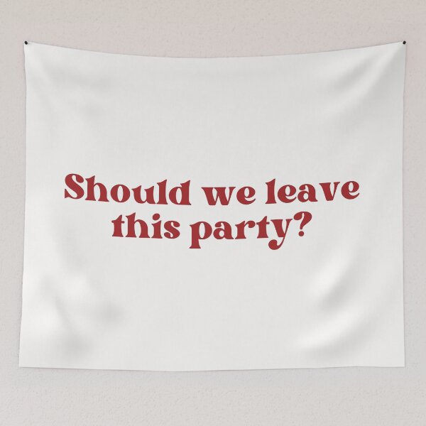 Item preview, Should we leave this party? designed and sold by PeachyLitchi.