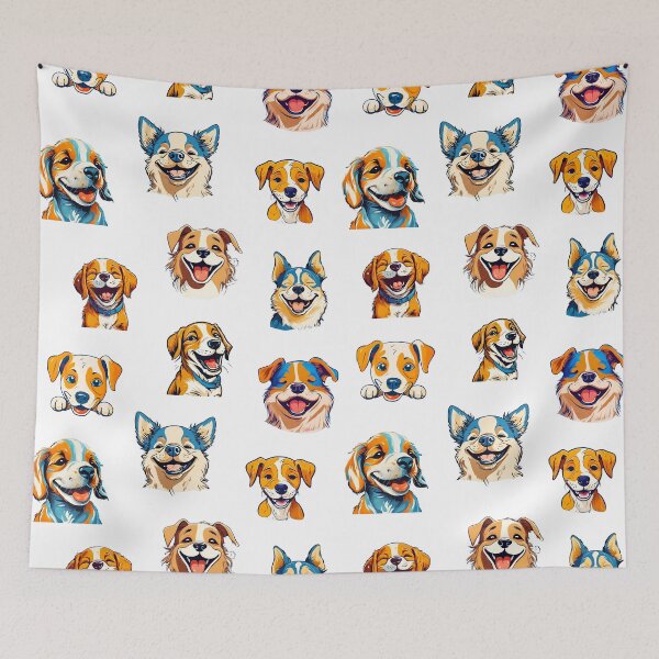 Item preview, Happy Dog Wink Pattern 2 designed and sold by Tom-Johnson.