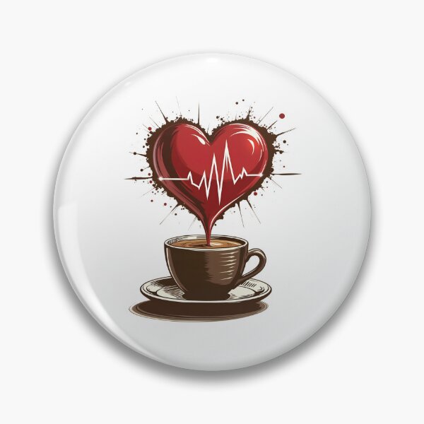 Item preview, Coffee Heartbeat designed and sold by CreativePodArt.