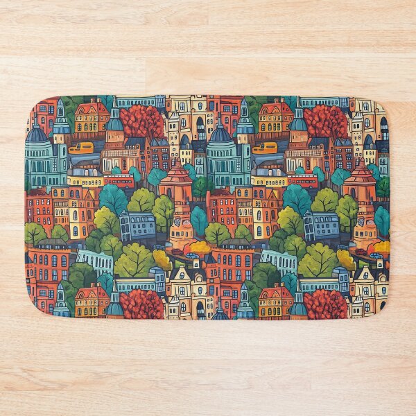 Item preview, Vibrant London Cityscape Pattern Art designed and sold by DigitAIShop.