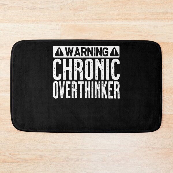 Item preview, Warning Chronic Overthinker Funny Overthinking designed and sold by PrintCrafting.