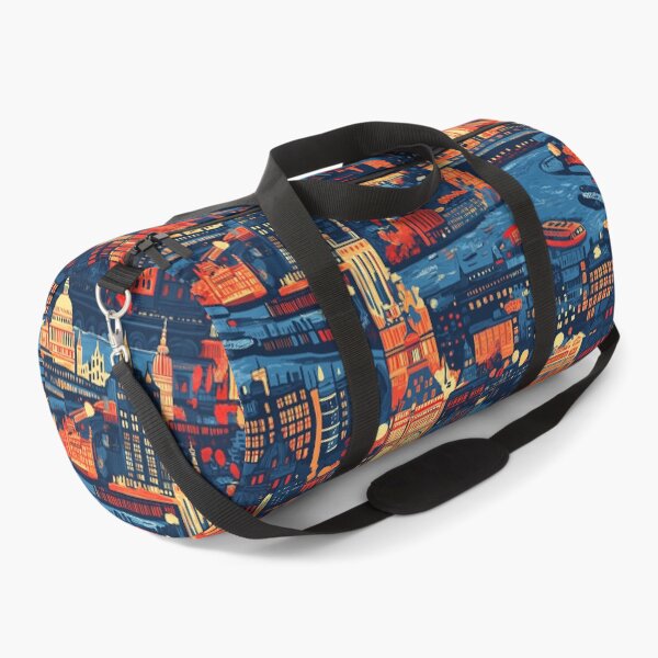 Item preview, Vibrant London Landmarks Pattern Art designed and sold by DigitAIShop.