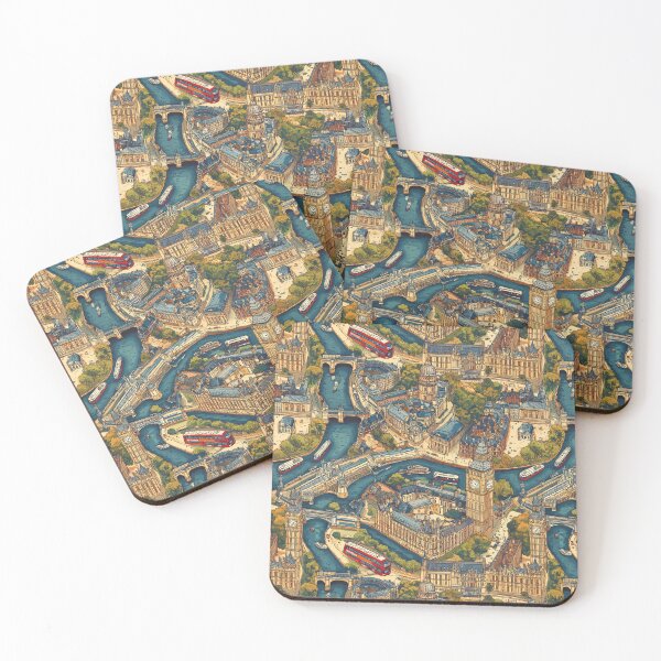Item preview, Charming London Icons in Vibrant Detail designed and sold by DigitAIShop.