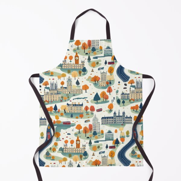 Item preview, Charming London Autumn Cityscape Pattern designed and sold by DigitAIShop.