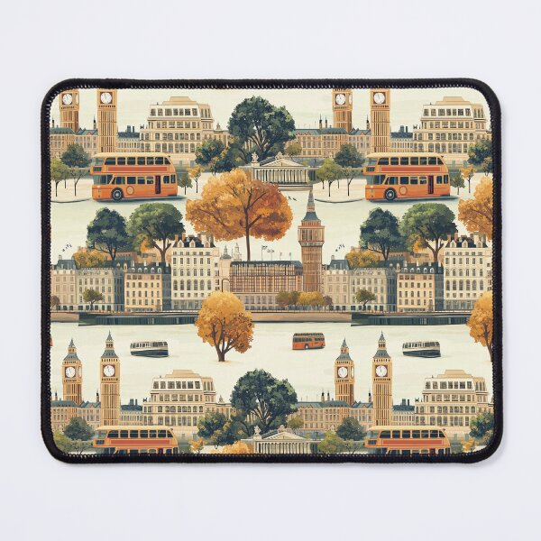 Item preview, London Icons in Autumn Splendor designed and sold by DigitAIShop.