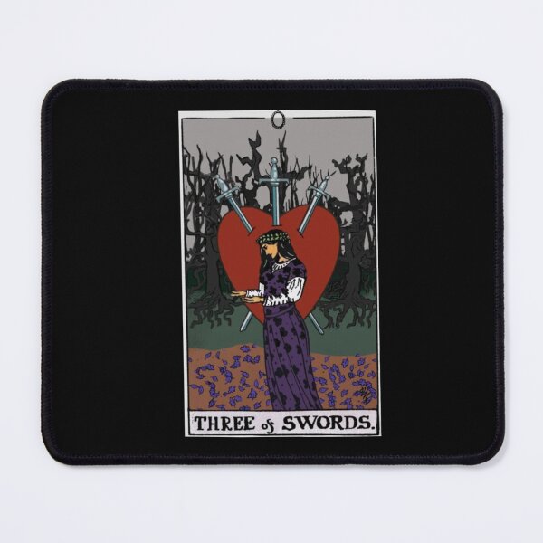 Item preview, Three of Swords Tarot Card designed and sold by ifse.