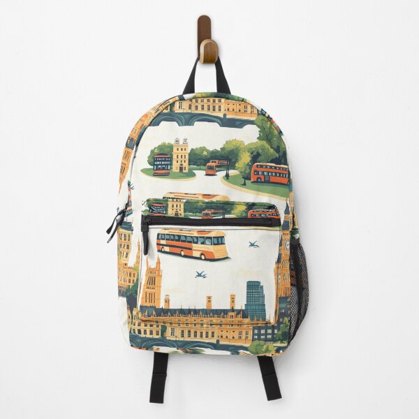 Item preview, Charming London Landmarks Sightseeing Pattern designed and sold by DigitAIShop.