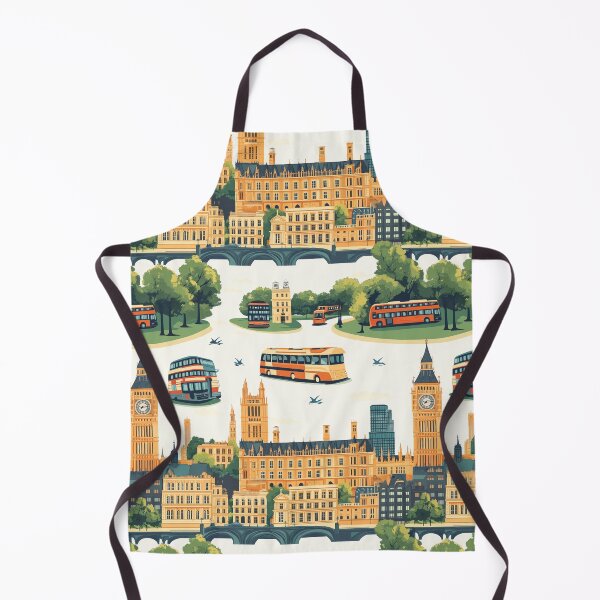 Item preview, Charming London Landmarks Sightseeing Pattern designed and sold by DigitAIShop.
