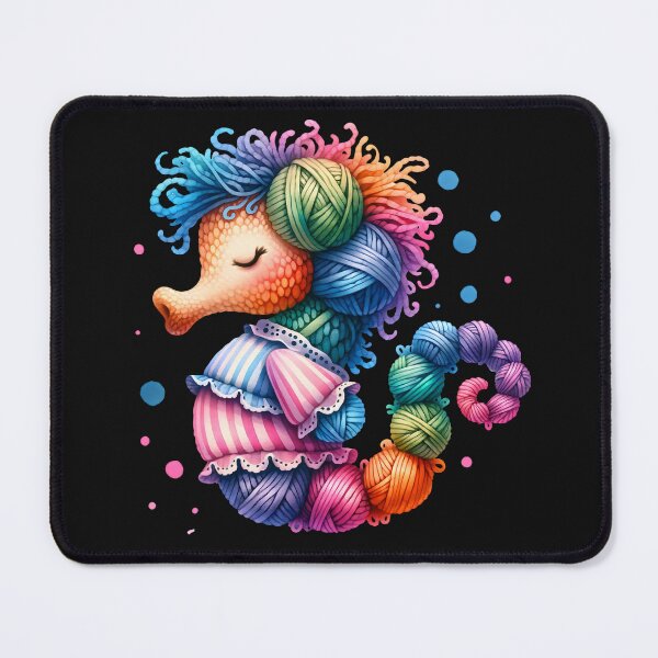 Item preview, Cute Seahorse Knitting Art  designed and sold by AwesomeBeyondLimits.