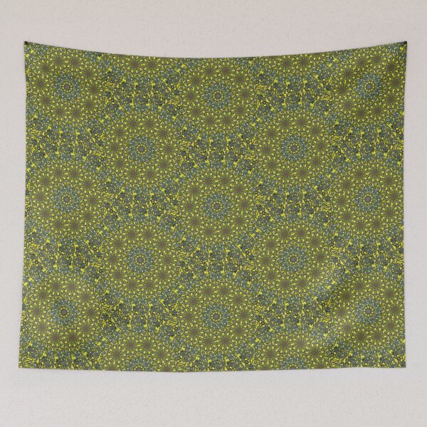 Item preview, Yellow daisy meadow, kaleidoscope effect vertical designed and sold by paulboizot.