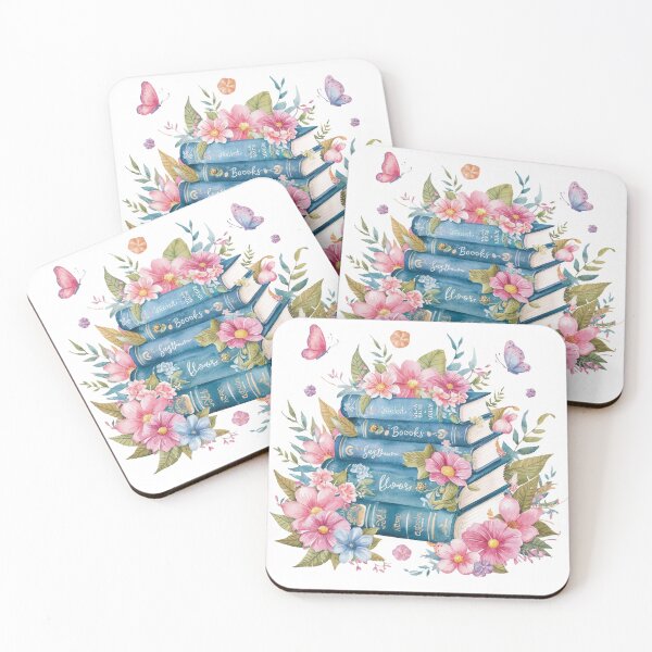 Item preview, floral book lover designed and sold by kadryshop.