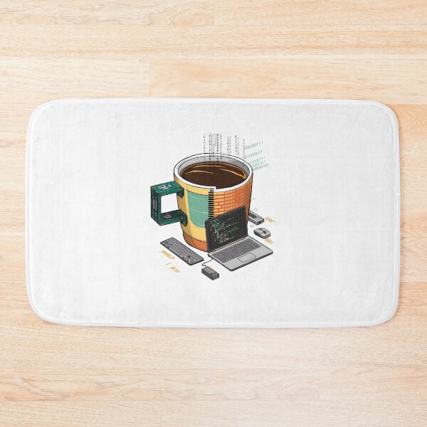 Item preview, Coding Coffee - Coffee for the IT / Web development crew  (Vintage Style) designed and sold by CottonGarb.