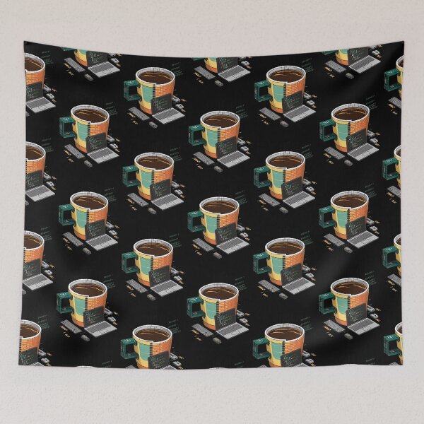 Item preview, Coding Coffee - Coffee for the IT / Web development crew  (Vintage Style) designed and sold by CottonGarb.