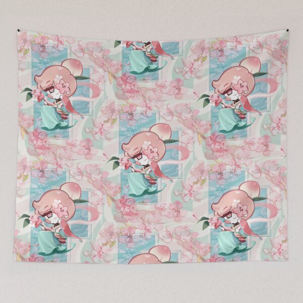 Item preview, Aesthetic Peach Blossom Cookie designed and sold by Atlasmori.
