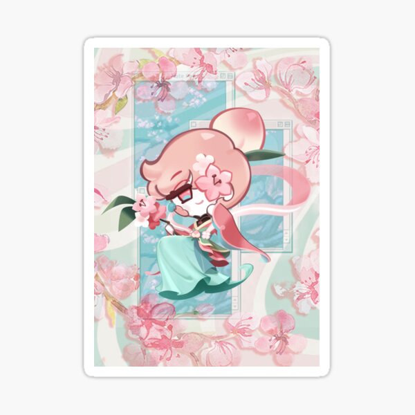 Item preview, Aesthetic Peach Blossom Cookie designed and sold by Atlasmori.