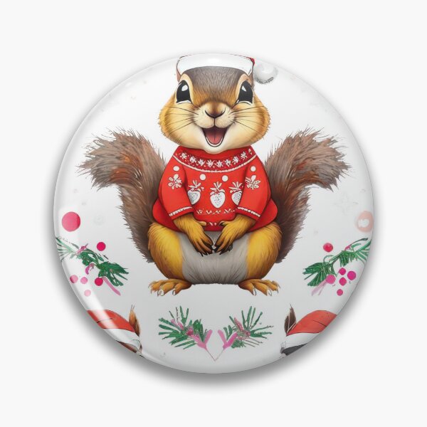 Item preview, Cartoon Squirrels in Christmas Tree Formation designed and sold by estampavibe.