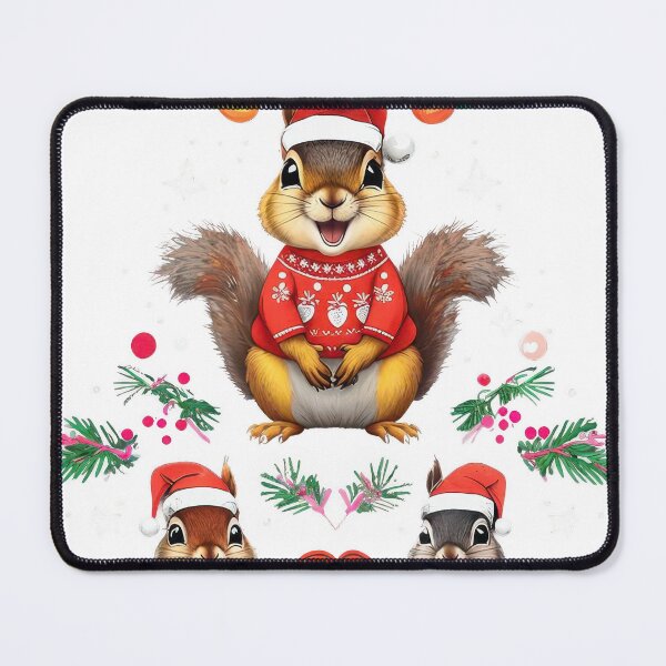Item preview, Cartoon Squirrels in Christmas Tree Formation designed and sold by estampavibe.