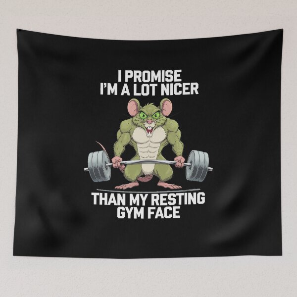 Item preview, Gym quote shirt, I Promise I Am A Lot Nicer Than My Resting Gym Face designed and sold by SlocifieShop.