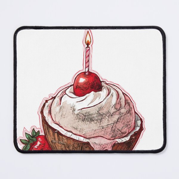 Item preview, Happy Birthday Coconut Strawberry designed and sold by Hen-C-Art.