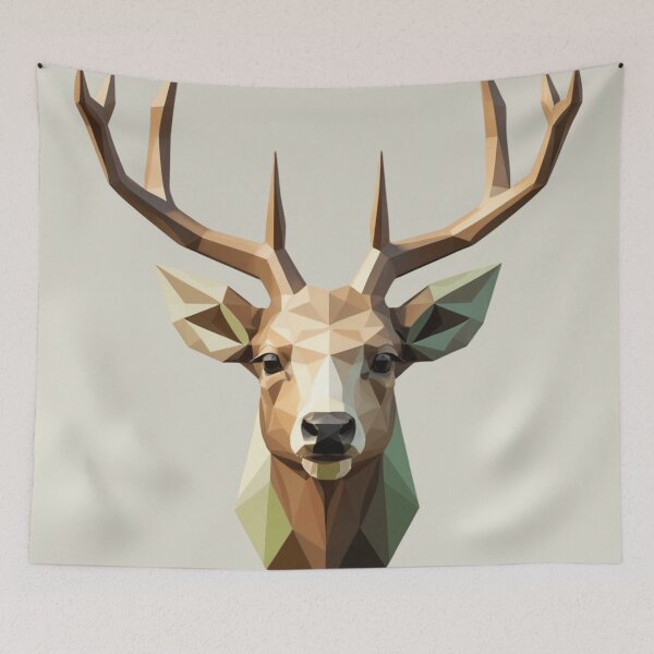 Item preview, Polygonal deer head designed and sold by EDigitalStore.