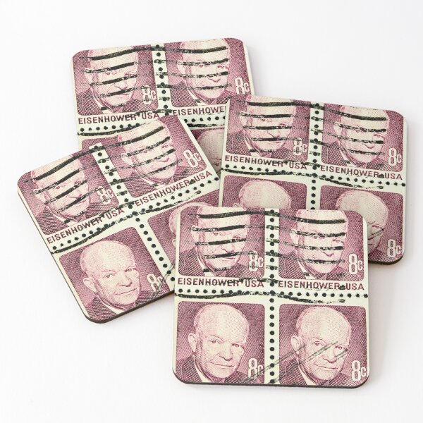 Item preview, Dwight Eisenhower on a block of four stamps designed and sold by Photopat.