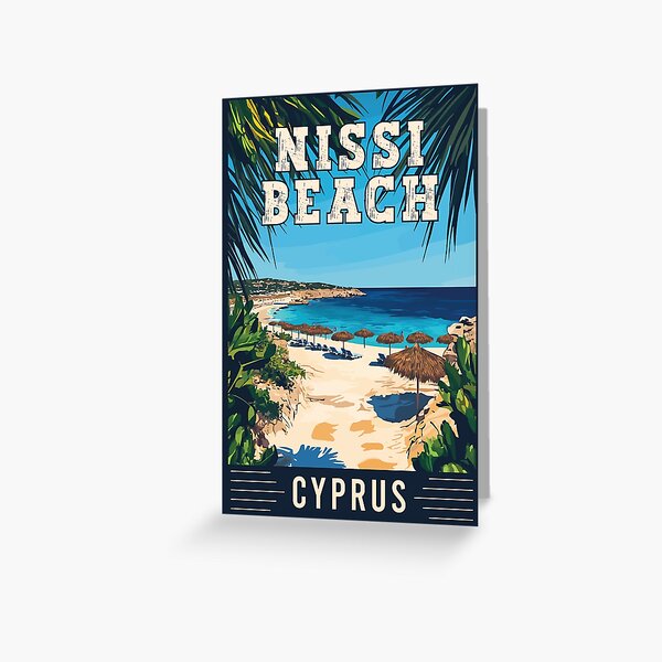 Item preview, Escape to the Stunning Shores of Nissi Beach in Cyprus - Travel Art designed and sold by turtlestart.