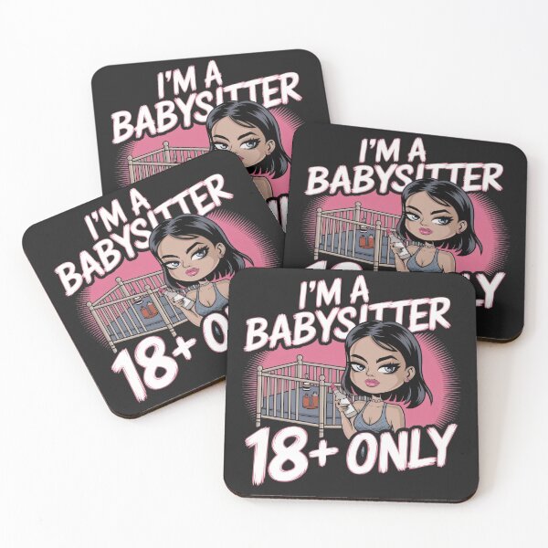 Item preview, I' am a babysitter, 18 + only designed and sold by BugiDesignArt.