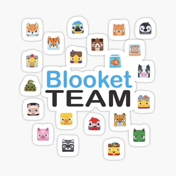 Item preview, Blooket Team Fan Art - Cute Animal Characters Design designed and sold by Mirosi-S.