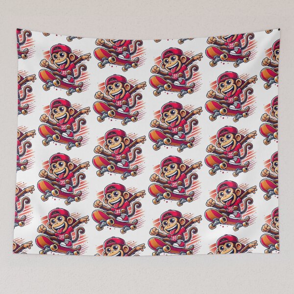 Item preview, Naughty Monkey Skate Boarding  designed and sold by DesignHub.