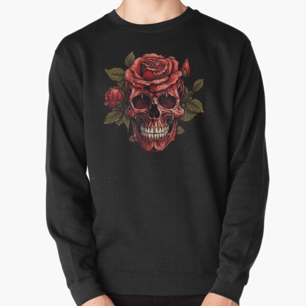 【Expend4bles X GRAVER】Elbow Skull Flower Sweatshirt Skull With Flowers Hoodies & Sweatshirts for Sale | Redbubble