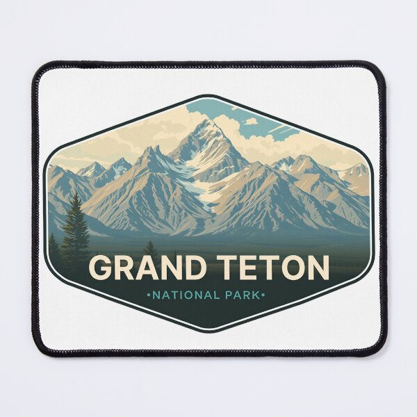 Item preview, Vintage Grand Teton National Park , Souvenir, Hiking, designed and sold by svarupa.