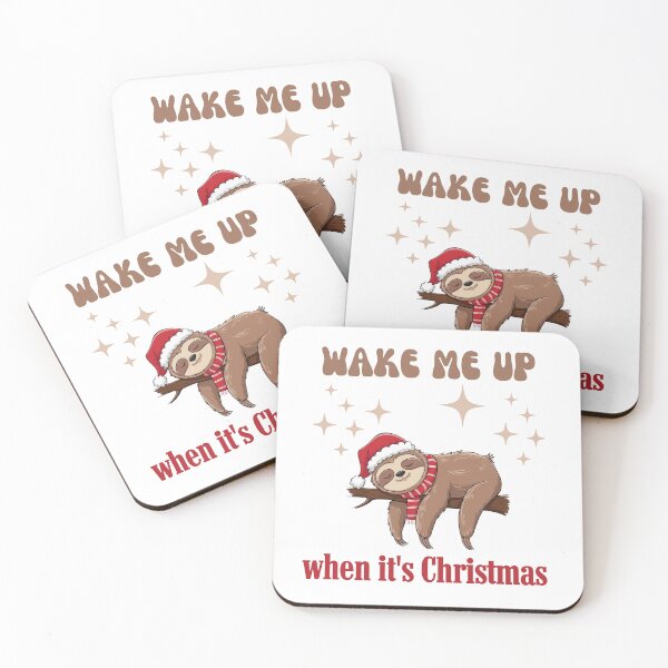 Item preview,  Lazy Christmas Sloth , Wake Me Up , Santa's little helper, Be happy nap lover designed and sold by KolorellaS.