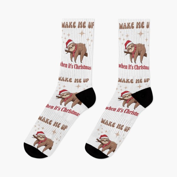 Item preview,  Lazy Christmas Sloth , Wake Me Up , Santa's little helper, Be happy nap lover designed and sold by KolorellaS.