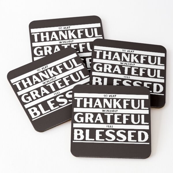 Item preview, So Very Thankful, Incredibly Grateful, Feel Blessed - Thanksgiving Day designed and sold by MSMPrintDesign.