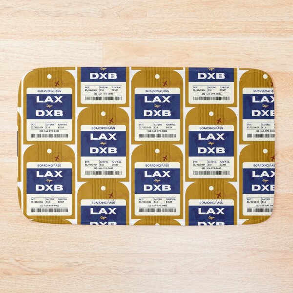 Item preview, Los Angeles to Dubai Boarding Pass designed and sold by Local Folk.