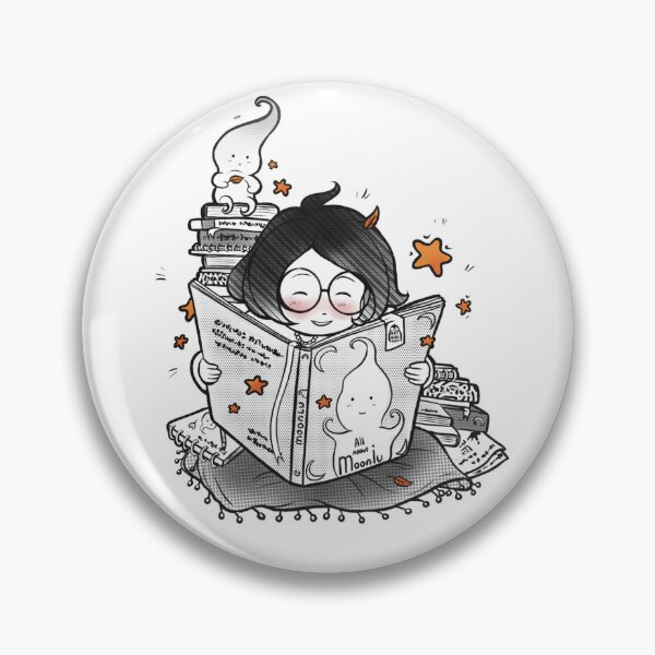 Item preview, Cute Girl Reading A Book About Ghosts designed and sold by Penguin-dreams.