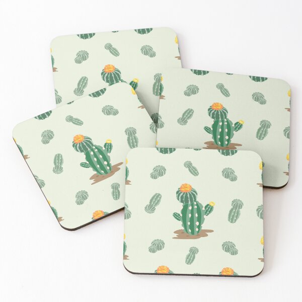 Item preview, Playful Cactus Pattern with Blooming Flowers designed and sold by kasune-shop.