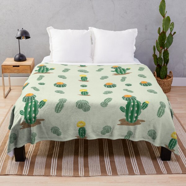 Item preview, Playful Cactus Pattern with Blooming Flowers designed and sold by kasune-shop.