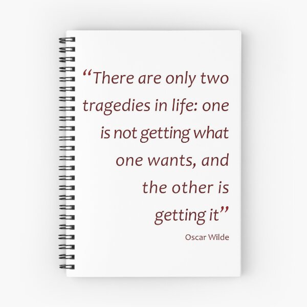 Item preview, Oscar Wilde - two tragedies in life... (Amazing Sayings) designed and sold by gshapley.