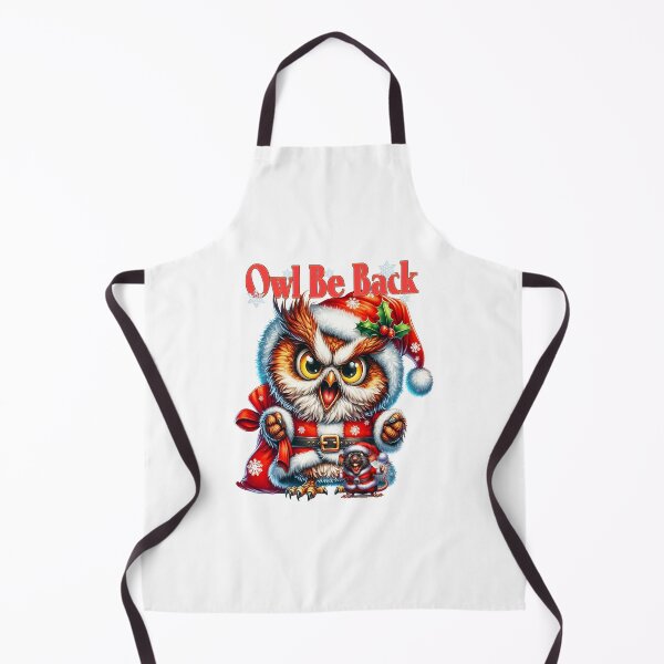 Item preview, Owl be back, grumpy christmas owl designed and sold by LoneAngel.