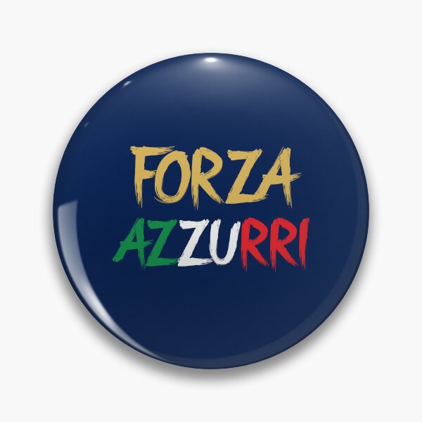 Aperçu de l'œuvre Forza Azzurri or italien créée et vendue par VRedBaller.