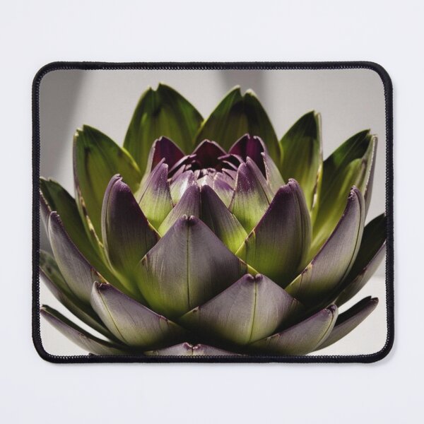 Item preview, Macro View of a Vibrant Baby Artichoke with Purple Hues designed and sold by MyriadVoices.