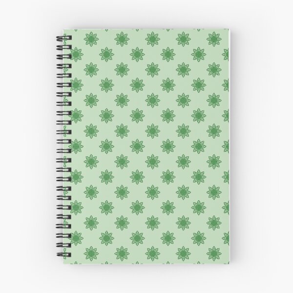 Item preview, Pattern of green snowflakes "Inspiration" on a light green background designed and sold by Cherevan.
