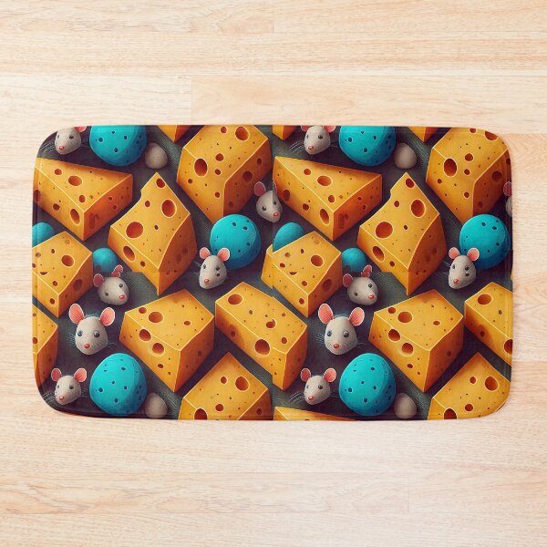 Item preview, Mousey Munchies: A playful pattern with mice enjoying a cheese feast. designed and sold by Grang Art Artistic Designs.