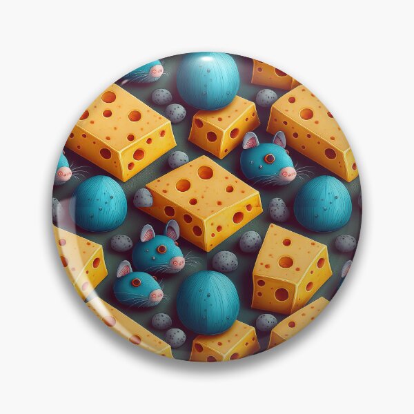Item preview, Cheesy Delights: A playful pattern with mice enjoying a cheese feast. designed and sold by Camel & Quirk.