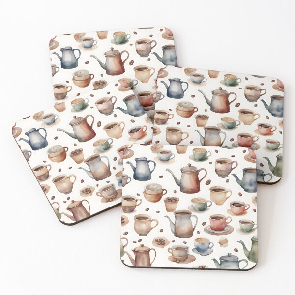 Item preview, Time for coffee - watercolor water colors designed and sold by Naturitude.