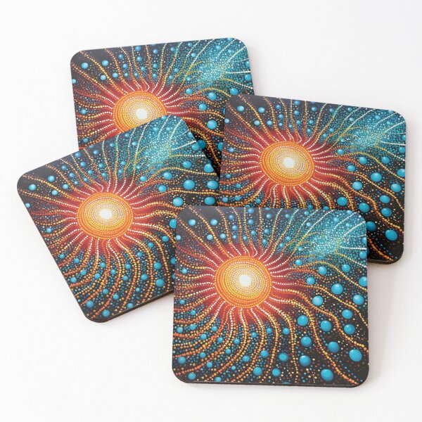 Item preview, Aboriginal Inspired Dot Art - Lava Splash designed and sold by GrinGalore.