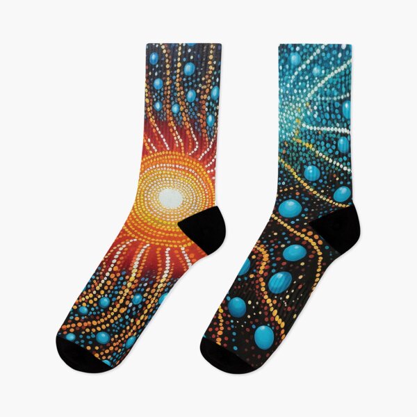 Item preview, Aboriginal Inspired Dot Art - Lava Splash designed and sold by GrinGalore.