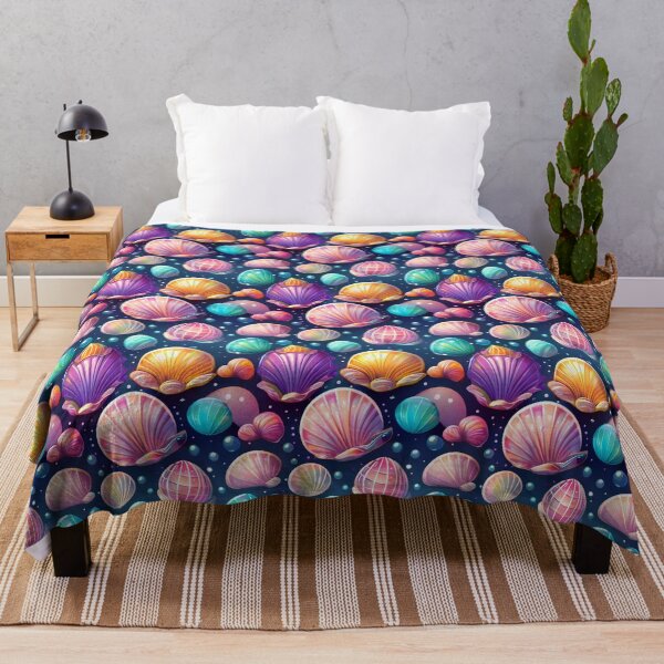 Item preview, Ocean Odyssey: A vibrant pattern with seashells of various shapes and sizes, embarking on an underwater adventure. designed and sold by Grang Art Artistic Designs.